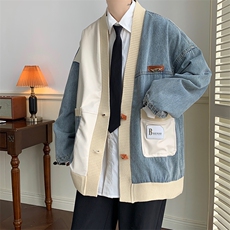 牛仔夹克男大码牛仔外套男茄克9023-p110，男装夹克，电商D206-1