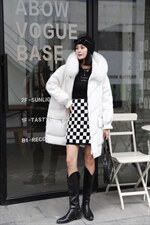 90白鸭绒，狐狸毛领，两色两码，其它，伊艺不舍