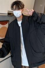 网红风大码防水棒球领冲锋衣个性设计光版二开jk1218特p73，男装夹克，星座309（原A406）