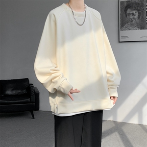 8XL-M假两件卫衣加肥加大码重磅拼接外套圆领套头WY5103P55加绒65图片