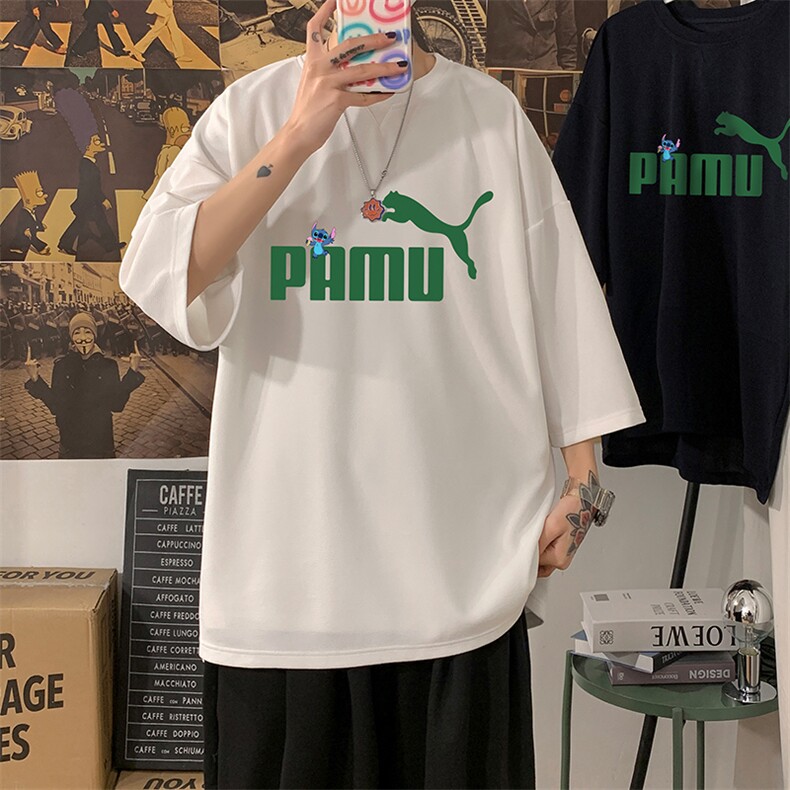 Q11227-P30春夏季七分袖t恤男大码五分袖男短袖中袖,男装T恤,电商A040