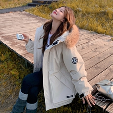 新款连帽50绒3色羽绒服2C309-8888P275K378，女装羽绒服，2C309