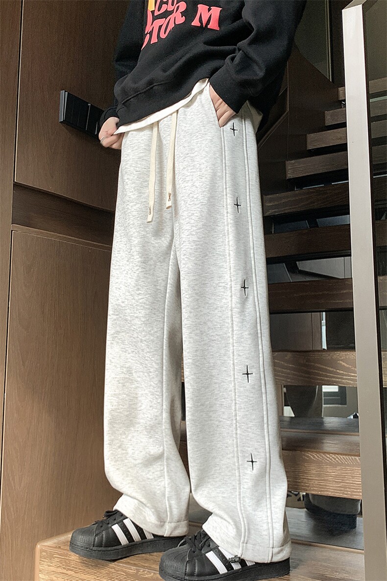 抖音直播刺绣休闲长裤CK19-特p39加绒款CK19JR-特p45,男装卫衣,电商B325