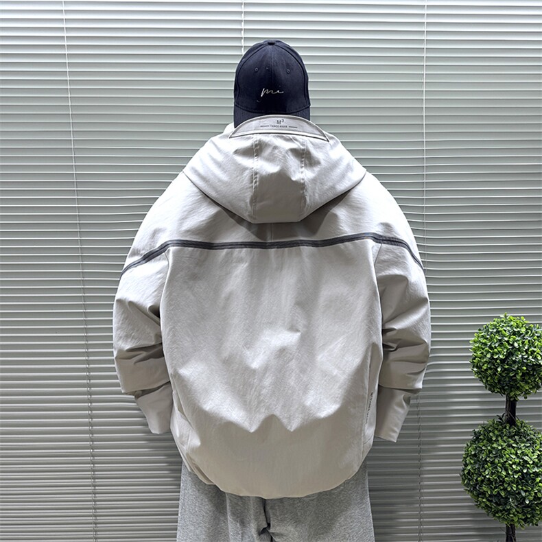 2025新标90白鸭绒工装机能加厚派克男连帽羽绒服外套333-P370,男装羽绒服,钱塘708(原3018)