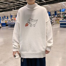 M18040-P45半高领毛衣男士大码针织衫男毛线衣男线衫,男装针织衫/毛衣,电商A040