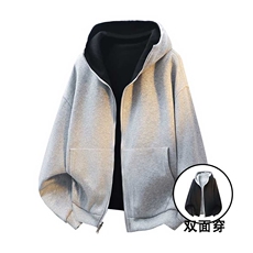 数据重磅版型连帽廓形美式高领设计小众连帽卫衣WY7063P60，男装卫衣，电商A128