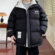 冬季宽松/连帽休闲外套潮加厚棉衣XZ102B-1M2686-P125，男装棉衣，星座102B-1