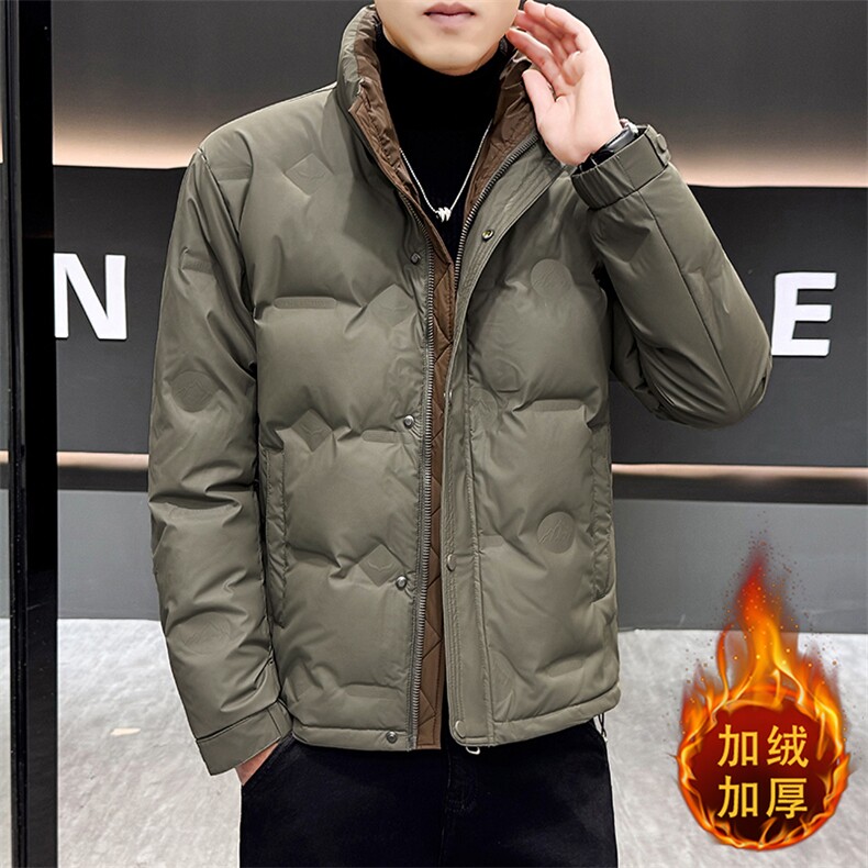 1018-MY932-P125男新款潮牌冬季外套男加厚立领鸭绒工装帅气,男装工装外套,星座1018