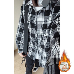秋季新款格子衬衣男女宽松休闲百搭上衣C2167-特P32/CJ9735-特P40图片