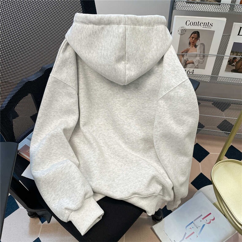 5567-P43韩版复古小众款慵懒风狗狗连帽卫衣,女装卫衣/绒衫,星座617A-2