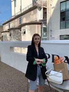 撞色西装4色图片