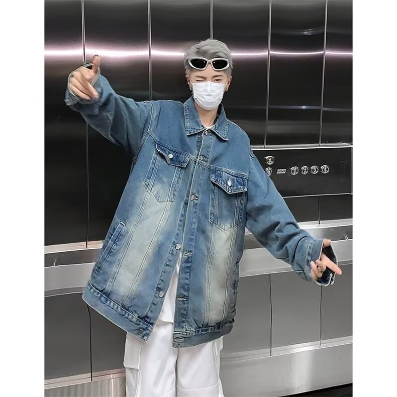 秋季新款美式复古夹克水洗外套QB03P68,男装夹克,星座1116-2