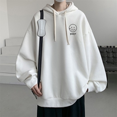 连帽卫衣男大码运动服帽衫外套WY2072-P35加绒款-P40，男装卫衣，电商A040