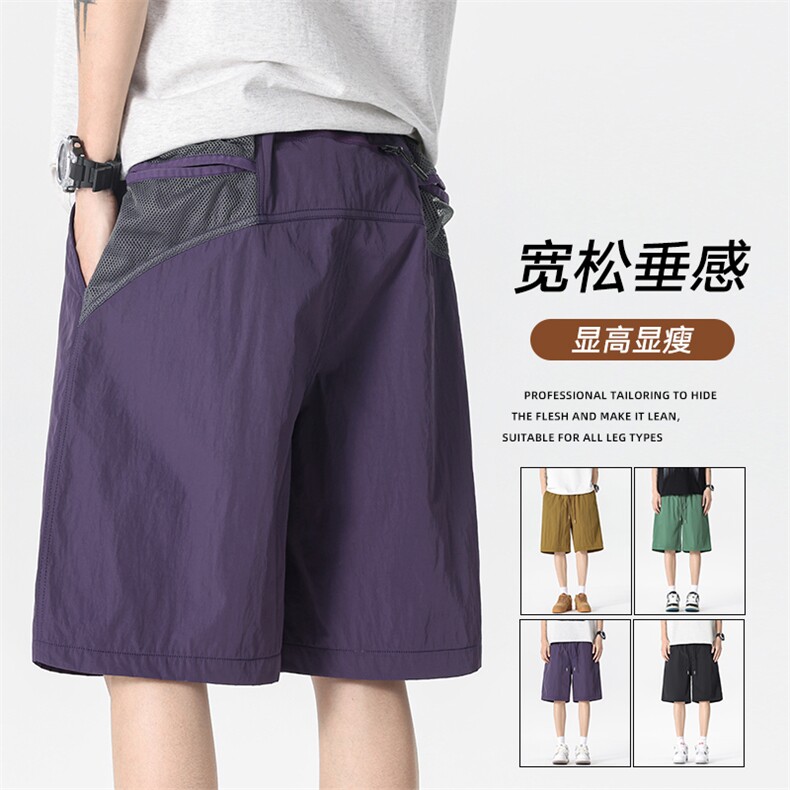 现货 夏季工装短裤男ins潮牌休闲百搭潮流痞帅五分裤D02523-P40图片