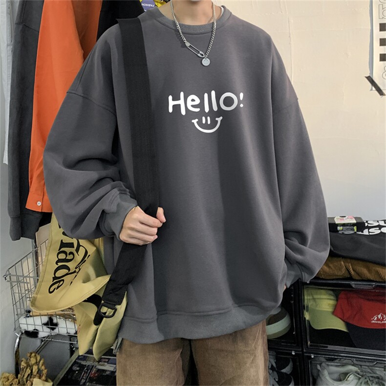 特P25控48秋冬新款男士圆领卫衣宽松休闲日常百搭上衣WQ2429图片