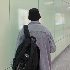 春秋炸街牛仔外套男韩版潮流宽松ins超火痞帅夹克百搭JK455-p65，男装夹克，星座1008