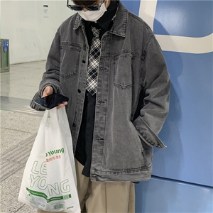 牛仔外套男春秋季新款潮牌ins宽松上衣休闲百搭工装夹克WJ115-P65图片