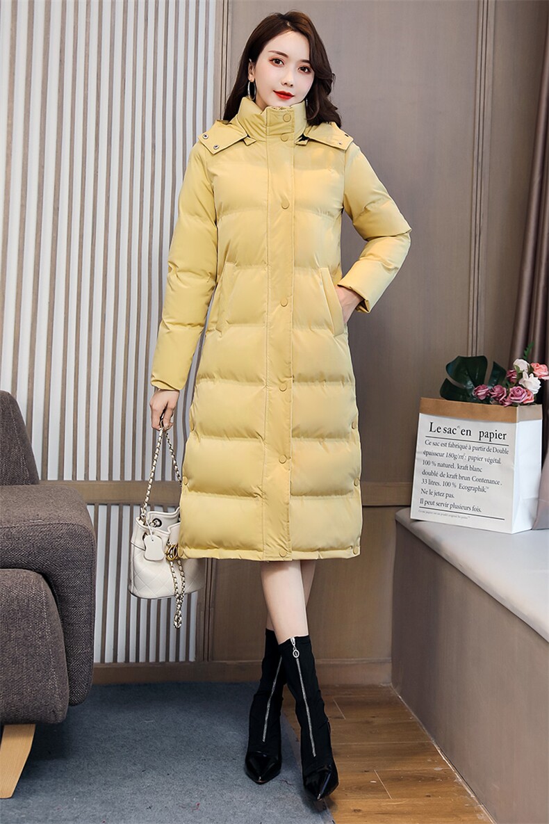 潮流舒适时尚棉衣/棉服中长款2023年冬季休闲长袖,女装棉衣/棉服,依如秀(原杭风阁)