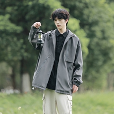 户外-韩版糖果色短款外套男夹克潮流宽松外套7389-P78，男装夹克，电商B380（原B361）