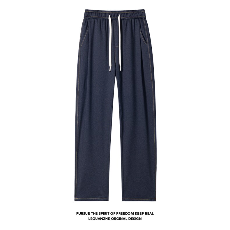 2025秋季新款白底小脚仿牛仔冰丝裤M-5XLHK25672-特P30，男装休闲裤，电商A022