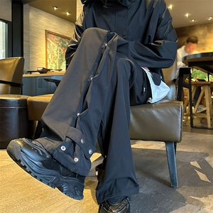 登山冲锋裤男款春秋户外机能风排扣美式休闲裤男  G067 P35图片