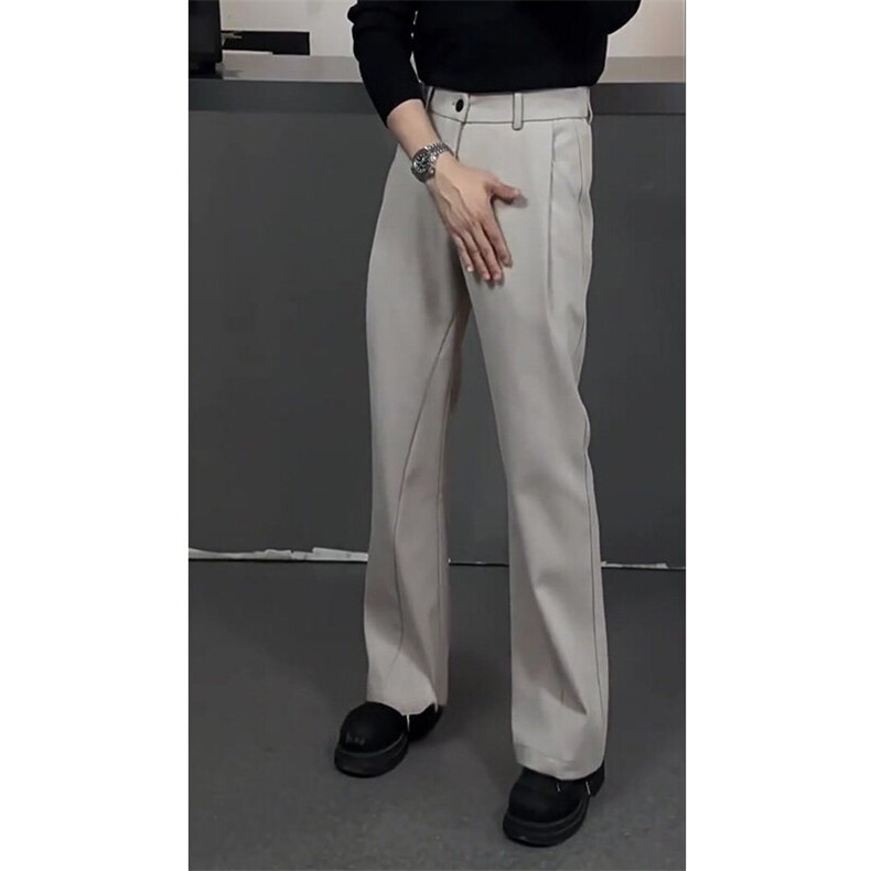 现货（量大从优)~春季褶皱垂感显瘦西装休闲长裤男K315P45,男装休闲裤,星座1004-3