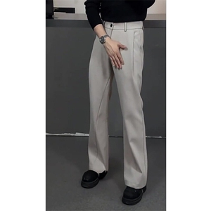 现货（量大从优)~春季褶皱垂感显瘦西装休闲长裤男K315 P45图片