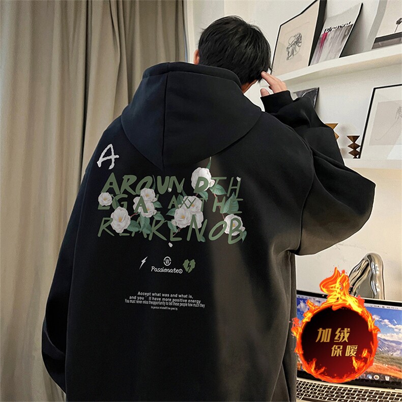 500克重磅秋冬美式加绒加厚卫衣外套DL1569常规特P35加绒特40,男装卫衣,电商A486