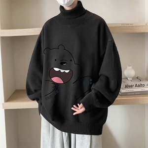 控68高领毛衣男士大码内搭毛线衣男 GM45131-P45加绒款-P65图片