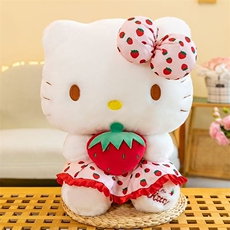 可爱卡特猫精品抱草莓可爱毛绒玩具公仔生日礼物玩偶