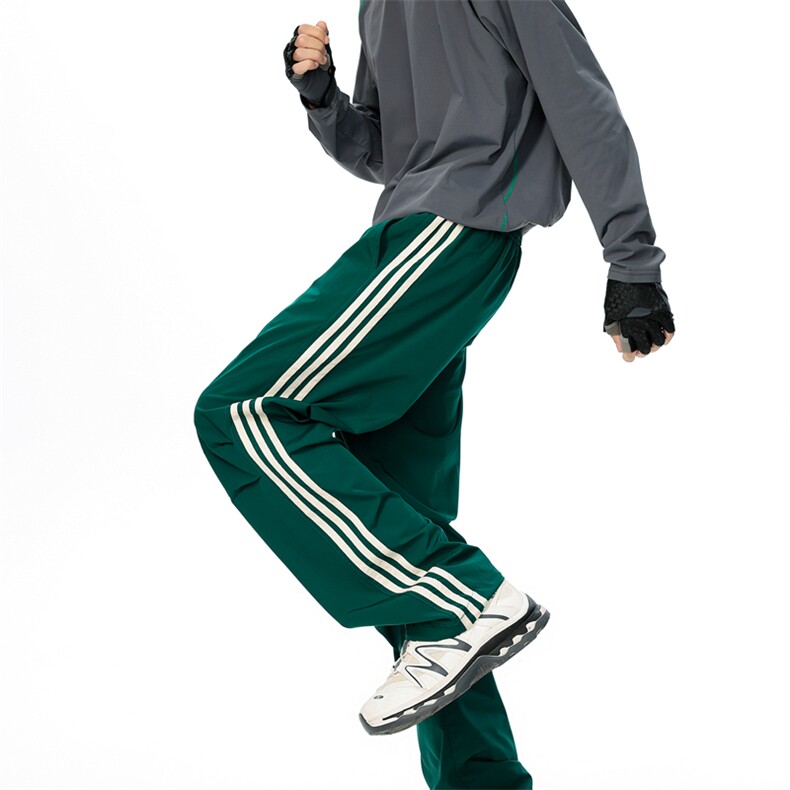 秋款男女运动裤宽松嘻哈休闲裤三条扛ins超火的裤子AK06569-P40，女装休闲裤，星座308B-2