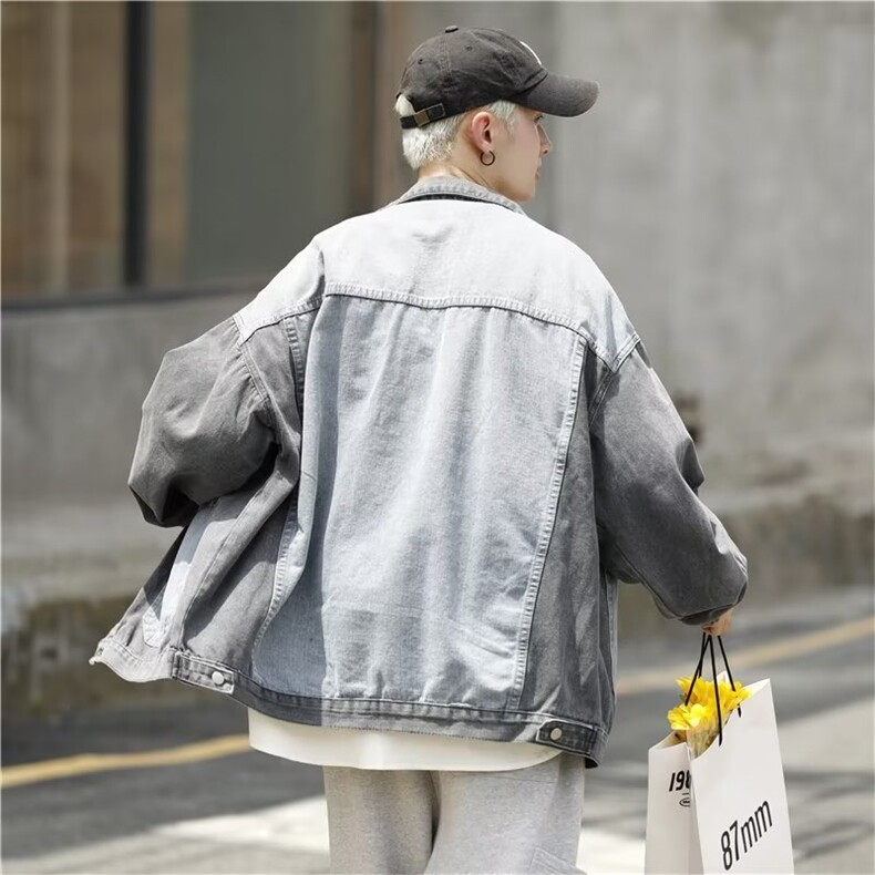 cityboy男秋季外套潮牌街头牛仔夹克JK3803P63,男装夹克,星座1116-2