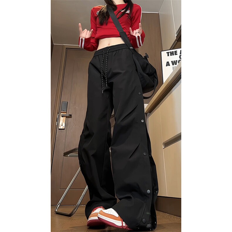 【现货】A705-P55-控78防水冲锋裤排扣裤拼接网布休闲裤,男装休闲裤,电商B335