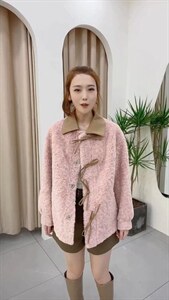 系绳外套图片