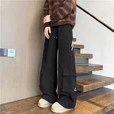 2025冬季灯芯绒条纹三角大口袋加绒休闲裤B315-K25887JR特p45控88，男装卫衣，电商B315
