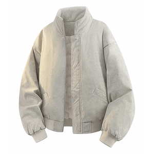 90%绒夹克式羽绒服男立领休闲加厚白鸭绒外套YR007-P205图片