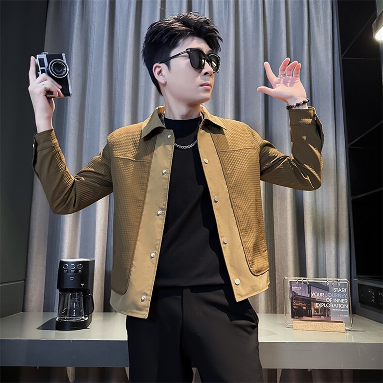 春季新款社会小伙夹克外套男潮流韩版上衣,男装夹克,星座312A