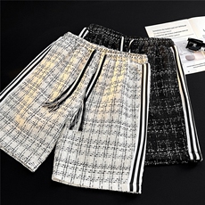 白底小香风短袖衬衣大码M-5XL肩部织带短袖衬衫男DCS9018P45控68，男装休闲套装，星座227-7