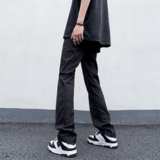 B221美式ins高街暗黑小众修身小脚休闲冲锋裤LK23092-P60控78，男装休闲裤，电商B221