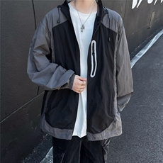 防晒衣男夏季薄款山系户外冲锋衣外套潮牌宽松防晒服W9318/P50，男装防晒衣，星座506