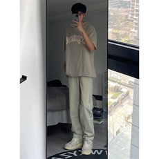 直播纯色黄泥修身牛仔裤直筒B342-Z100-P55控78，男装牛仔裤，电商B342