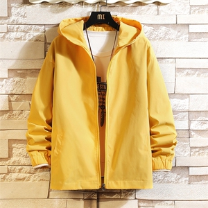 JK65100-P45 连帽夹克男大码胖子棒球服上衣外套 砖墙挂拍图片