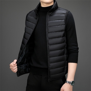 达标50绒 秋冬新款轻薄羽绒服马甲男士轻羽绒背心坎肩YR912-P55图片