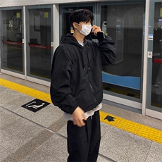 816B-JK101-P85春季男连帽防风防水夹克外套韩版夹克休闲冲锋衣，男装夹克，星座816B