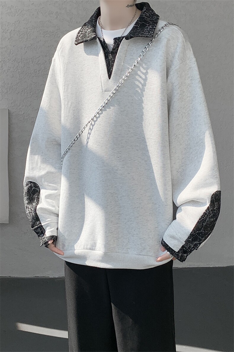 WY10173-特批50加绒P60美式重磅绒感V领卫衣大码撞色上衣外套,女装短外套,电商A059