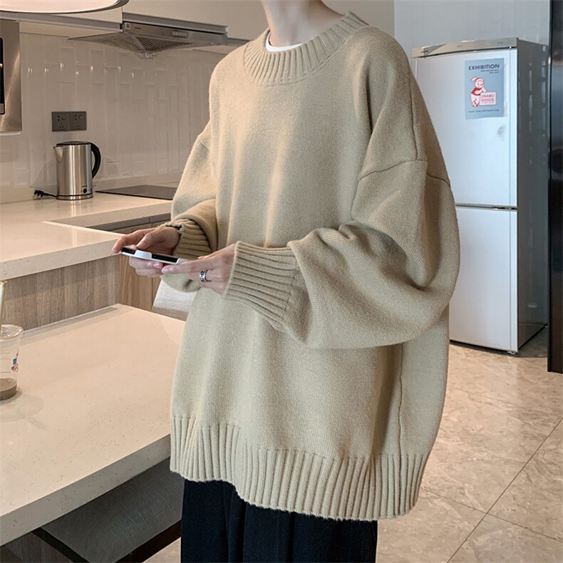 半高领毛衣男士大码针织衫男毛线衣男M18099-P45加绒款-P65,男装针织衫/毛衣,电商A040