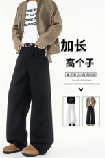 加长版裤子男高个子阔腿直筒牛仔裤190cm115休闲百搭长裤KZ079P48，男装牛仔裤，电商B312