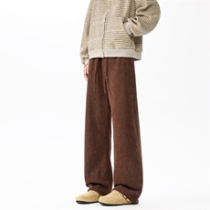 8XL-M秋冬人字纹高腰垂感休闲阔腿裤加绒加厚雪尼尔北极绒P55，男装卫衣，电商B238