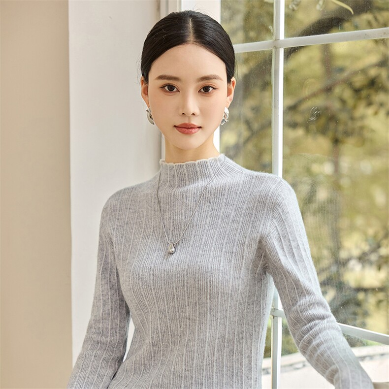 2025年秋季女士时尚舒适长袖新款,女装羊绒衫,仙姿羊绒
