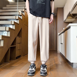 春夏冰丝潮流休闲裤男士束脚宽松长裤垂感小脚裤A266-KZ1107-P30图片
